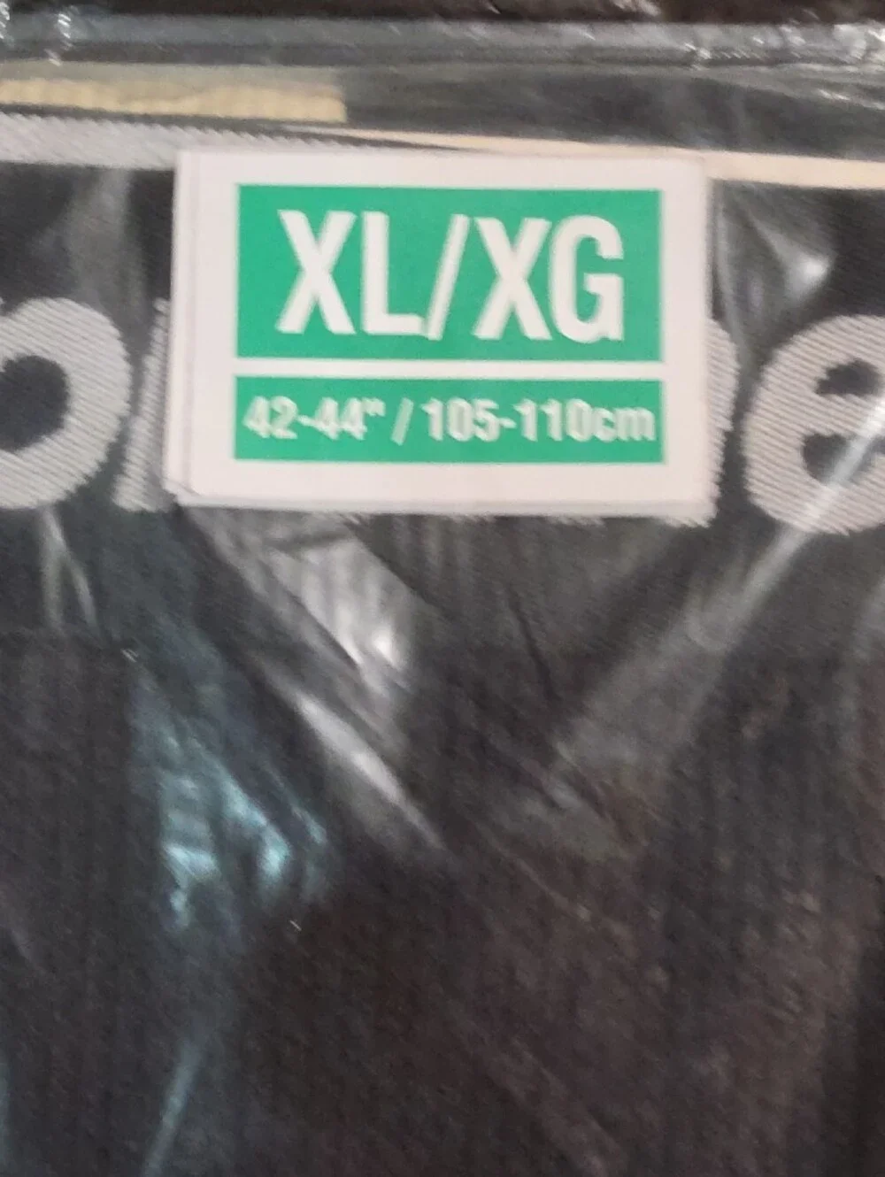Hanes Black Thermal Pant with Red Logo XL